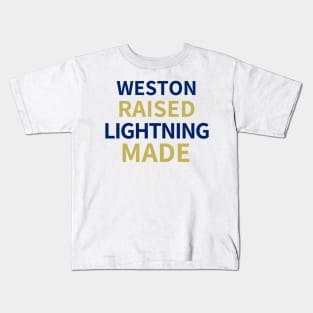 Weston Raised Lightning Made Kids T-Shirt